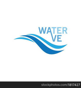 Water Wave illustration logo vector design