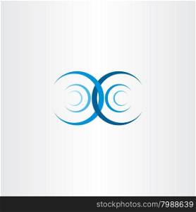water wave interference collision vector icon symbol