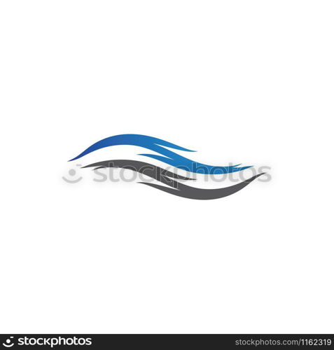 Water wave Logo design vector Template