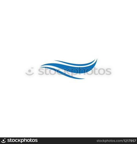 Water wave Logo design vector Template