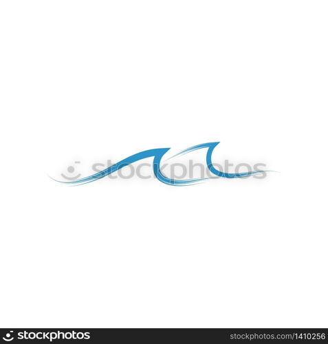 Water wave Logo design vector Template