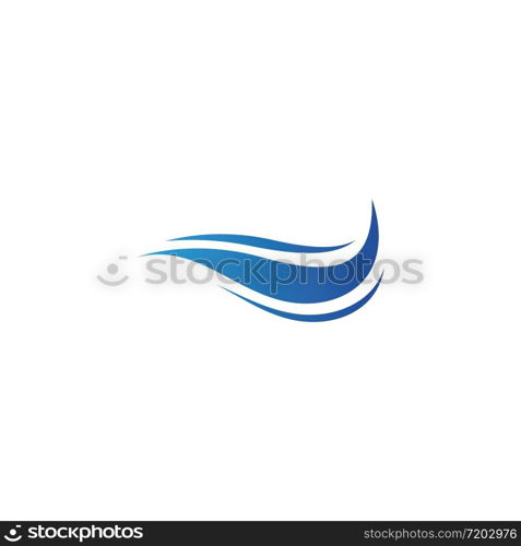 Water wave logo icon illustration template