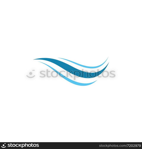 Water wave logo icon illustration template