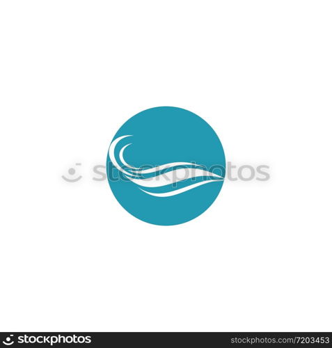 Water wave logo icon illustration template