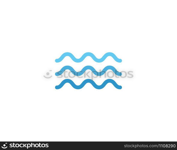 Water wave Logo Template