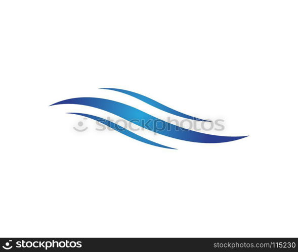 Water wave Logo Template vector illustration design