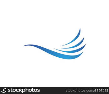 Water wave Logo Template vector illustration design