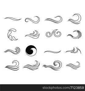 Water Wave Logo Template vector symbol nature