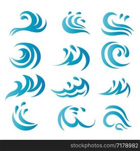 Water Wave Logo Template vector symbol nature