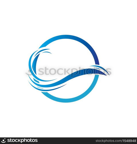 Water wave Logo Template - Vector Water wave icon vector illustration design logo template - Vector