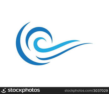 Water wave Logo Template. Water Wave symbol and icon Logo Template vector