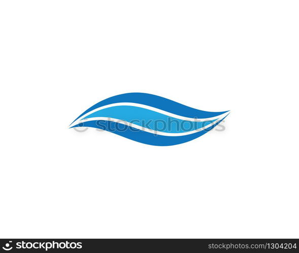 Water wave logo vector icon illustration design