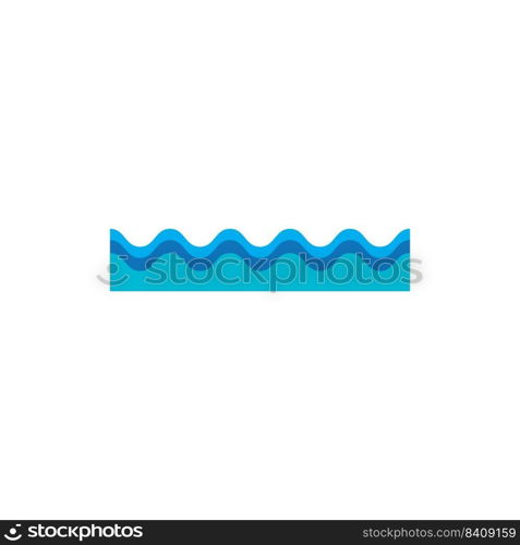 water wave logo vector illustration design template.