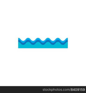 water wave logo vector illustration design template.