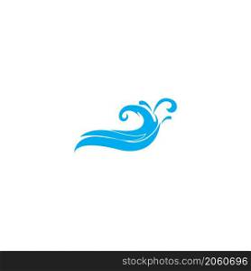 Water wave logo vector illustration icon design.