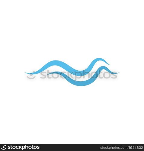 Water Wave natural icon Logo Template. vector Icon illustration design