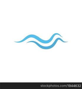 Water Wave natural icon Logo Template. vector Icon illustration design