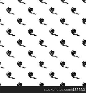 Water wave pattern seamless in simple style vector illustration. Water wave pattern vector