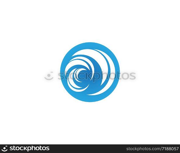 Water wave splash icon logo vector