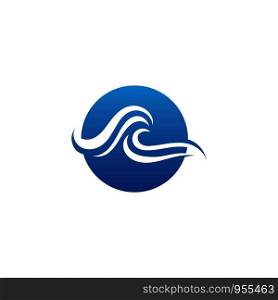 Water Wave symbol and icon Logo
