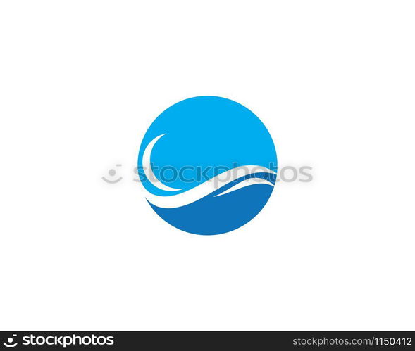 Water Wave symbol and icon Logo Template vector