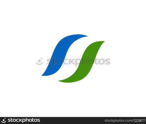 Water Wave symbol and icon Logo Template vector