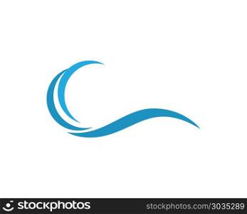 Water Wave symbol and icon Logo Template vector. Water Wave symbol and icon Logo Template vector