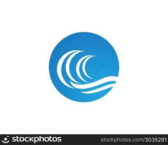 Water Wave symbol and icon Logo Template vector. Water Wave symbol and icon Logo Template vector