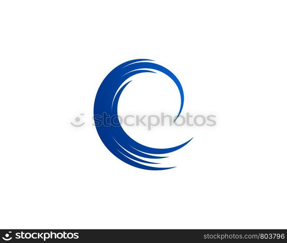 Water Wave symbol and icon Logo Template vector