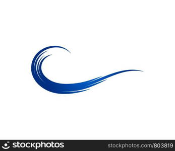 Water Wave symbol and icon Logo Template vector