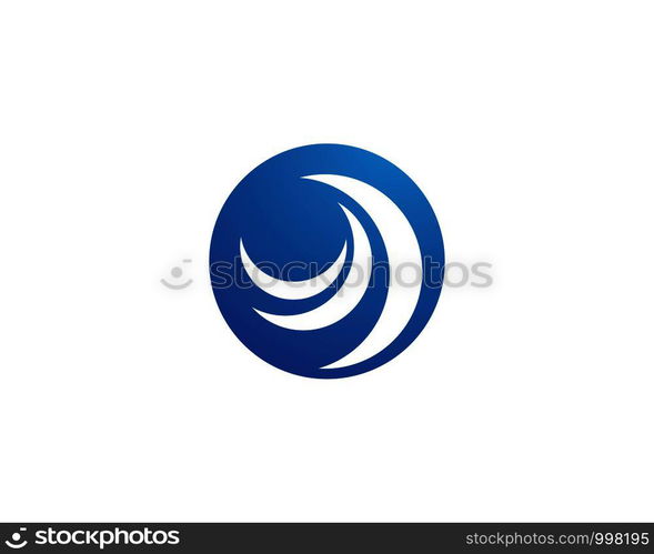 Water Wave symbol and icon Logo Template vector