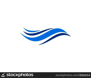 Water Wave symbol and icon Logo Template vector