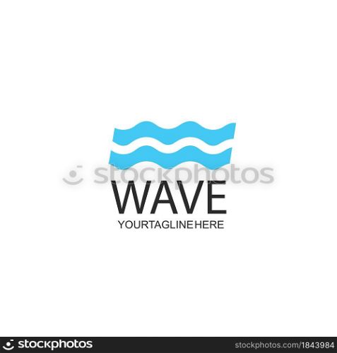 Water Wave symbol and icon Template vectordesign web template