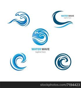 Water wave symbol vector icon illustration design