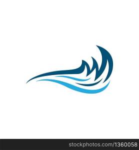 Water wave vector icon illustration design