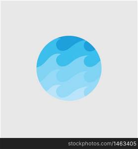 Water wave vector illustration design background