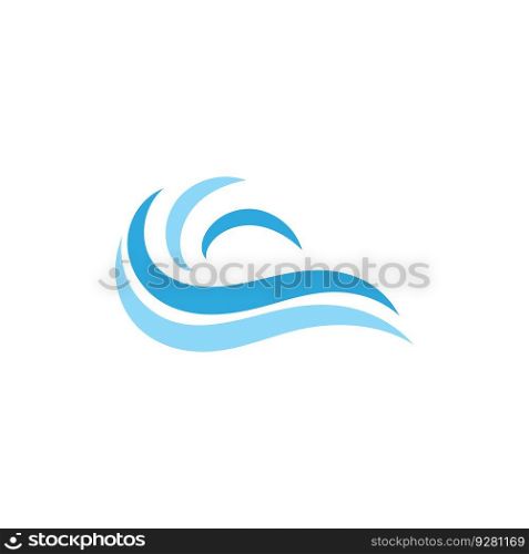 water wave,wave beach vector illustration design logo template
