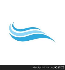 water wave,wave beach vector illustration design logo template