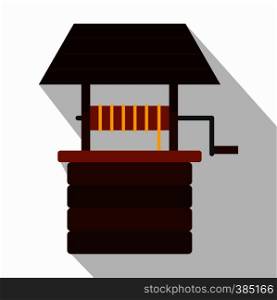 Water well icon. Flat illustration of water well vector icon for web design. Water well icon, flat style