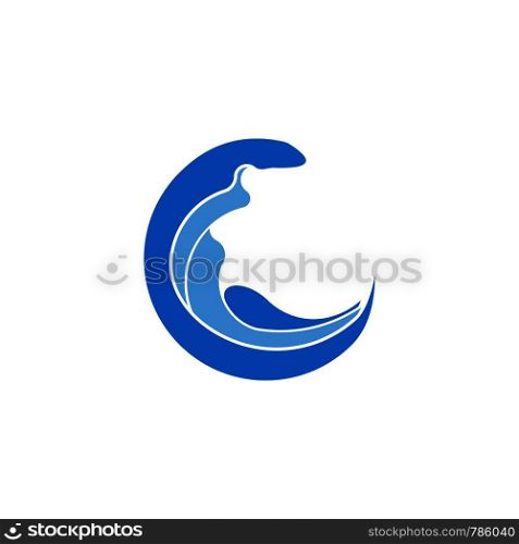 water with colorful logo template