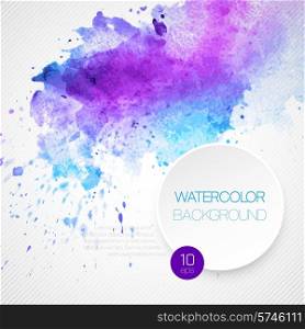 Watercolor abstract background. Vector illustration. EPS 10