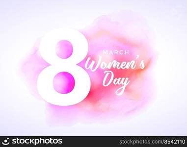 watercolor art for woman’s day design