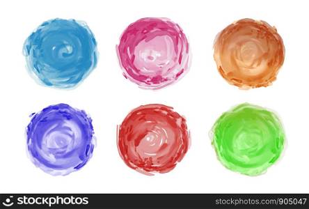 Watercolor brush isolated on white background vector illustration