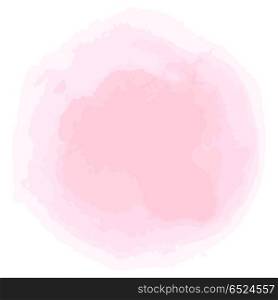 Watercolor brush spot. Pink aquarelle abstract background. Watercolor brush spot. Pink aquarelle abstract background.