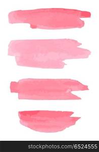 Watercolor brush strokes. Pink aquarelle abstract background. Watercolor brush strokes. Pink aquarelle abstract background.
