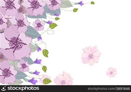 Watercolor clip art purple rosalinda