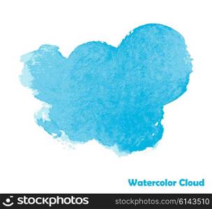 Watercolor Cloud for Your Design EPS10. Watercolor Cloud for Your Design