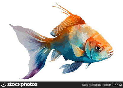 Watercolor fish Royalty Free Vector Image