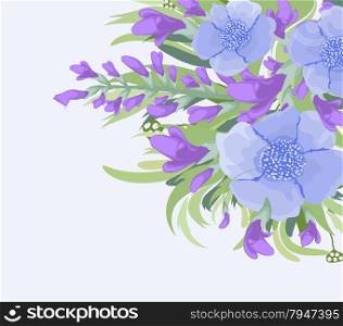Watercolor Floral Bouquet background