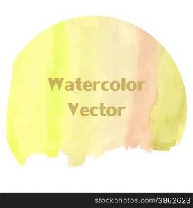Watercolor gradation of golden color, design for background. Illustration made in vector.